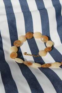 Collier en résine perlée pour femme, forme cœur, fait main, style tendance, bijoux pour fêtes et mariages - Product Image 4