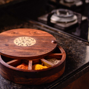 Best Selling Wood Spice <b>Box</b> Kitchen Supplies Cooking Spices Storage Use Handmade - Product Image 4