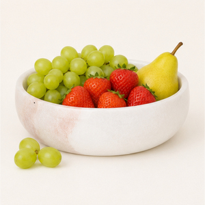 Cuenco Decorativo de Mármol Blanco, Minimalista, de Piedra Natural, para Frutas y Ensaladas, Cuenco para Llaves, Centro de Mesa para Entrada - Product Image 2