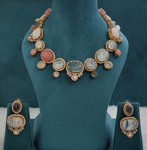 Premium Quality Sabysachi Inspired <b>Necklace</b> Set Luxury Appeal Beautiful Elegant Design Complements All Outfits <b>Statement</b> Jewelry - Product Image 2
