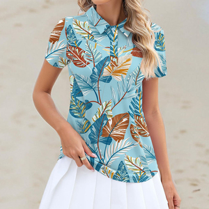 100% polyester Women Polo Shirt Factory Direct Sales Personalized Printed and Embroidery Logo Polo Shirt for Women - Product Image 3