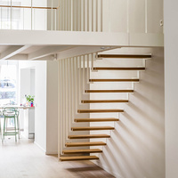 Prima Duplex Escalier Intérieur Mur Escalier Pliant Nouveau Type D'échelle De Levage Murale Ménage