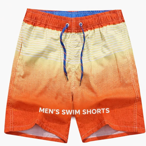 Men s Blue Printed <b>Board</b> Shorts With Drawstring Waist Quick Dry Casual Swimwear Short Length Mid Rise - Product Image 6