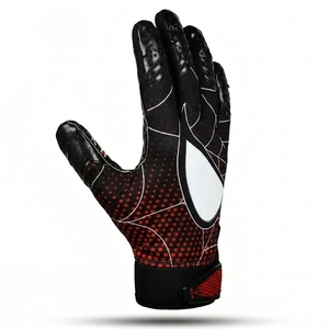 Gants de football américain et de rugby en cuir synthétique respirant antidérapant à doigts entiers, design personnalisé, gants de sport unisexes pour hommes - Product Image 6