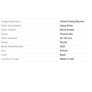 Rodillo de Goma para Máquina de Impresión Phoenix Abc, para Impresión Textil y de Embalajes de Papel, Proveedor Industrial de Alta Precisión - Product Image 5