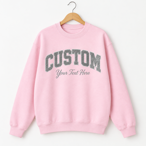 ซื้อเสื้อสเวตเชิ้ตคอกลมผู้หญิงสีชมพู พิมพ์ลายตัวอักษร ข้อความสั่งทำได้ ผ้าฝ้ายถักสีเขียว เสื้อผ้าสำหรับฤดูใบไม้ร่วงสำหรับผู้หญิง - Product Image 6