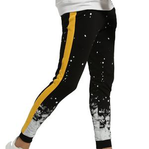 Pantalon de sport pour hommes, 80% coton 20% polyester, logo personnalisé, survêtement de gymnastique, de jogging - Product Image 1