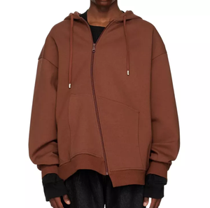 Sudaderas con cremallera personalizadas para hombre, de alta calidad, con cremallera completa, sudadera con capucha informal, ligera y a la moda. - Product Image 1