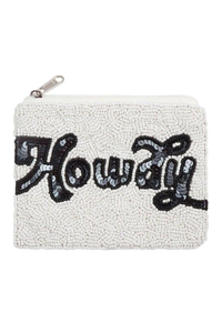 Pochette à monnaie classique perlée personnalisée, mini pochette zippée, broderie, couleurs mélangées, impression numérique, usage quotidien, fêtes d'anniversaire, Uttar - Product Image 3