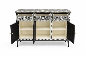 ILAHI's Bone Inlay <b>Drawer</b> Modern Design Agate Detailing <b>Storage</b> Portable Home Furniture - Product Image 2