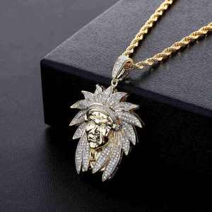 925 <b>Silver</b> Moissanite Pendant Necklace Iced Out Lion Head Charm Hip Hop Jewelry for Men Women Party Wear - Product Image 3