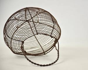 Compact Metal Egg <b>Storage</b> <b>Basket</b>, Space Saving Kitchen Organizer - Product Image 6