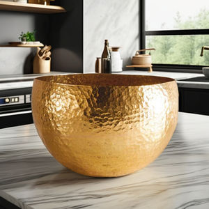 Plateau de service en métal robuste couleur chocolat pour décoration de fête de comptoir de cuisine buffet d'hôtel pour dessert de bonbons - Product Image 1