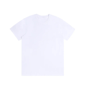 Camisetas de algodón sin costuras unisex para gimnasio, bordadas, de punto, transpirables, de secado rápido, manga corta, peso pesado 260 gramos - Product Image 1