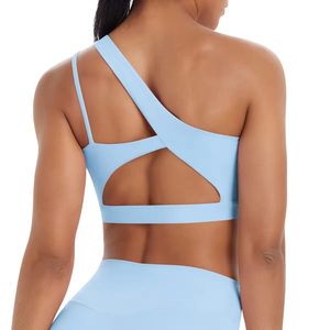 Nuevo sujetador deportivo de yoga con espalda descubierta y hombros descubiertos, tela elástica, alta calidad, transpirable, con soporte, cómodo y sin costuras. - Product Image 3