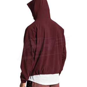 Veste coupe-vent demi-zip légère pour homme, personnalisée OEM, pour l'extérieur, collection 2026, vente en gros - Product Image 2