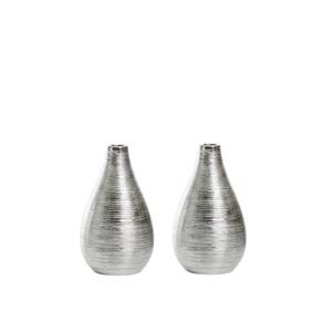 Ensemble de 2 vases à fleurs en cuivre doré faits à la main, design géométrique pour décoration de table moderne, centre de table, maison, bureau, événements de mariage - Product Image 6