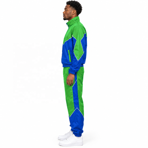 Conjunto Deportivo Personalizado para Hombre, Chaqueta Cortavientos y Pantalones de Chándal, 2 Piezas, Poliéster y Nailon, Cierre Completo, Ropa Deportiva, OEM ODM - Product Image 5