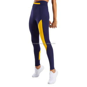 À la mode couleur bloc sport vêtements de sport Leggings hommes femmes personnalisé marque privée Offre Spéciale équipement d'entraînement Spandex avec taille - Product Image 4