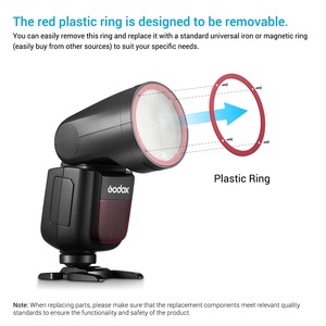 V1PRO-F Godox V1 Pro F for Fuji 76W Battery <b>Flash</b> TTL 1/8000s HSS 1.3s Recycle Time 2.4G Wireless HSS 500 Full Power <b>Flashes</b> - Product Image 6