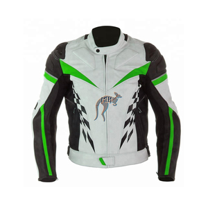 Leather <b>Racing</b> <b>Jackets</b> for Motorbikes Premium Quality Kangaroo Cowhide Milled Made in Pakistan Motorbike Wear Perforated - Product Image 2