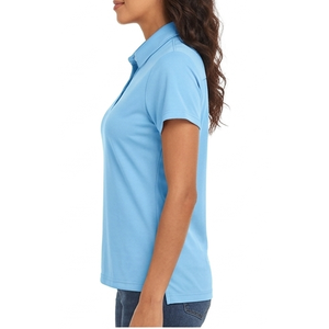 Relaxed Fit Casual Beach And Street Wear Lightweight Linen Women Polo Shirts Breathable Short Sleeve Summer Shirt For Ladies - Product Image 6