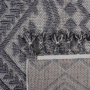 Alfombra Tradicional de 5x7 para Interiores/Exteriores, Blanca/Gris, con Estilo Elegante, Juego de Alfombras de Alta Calidad - Product Image 5