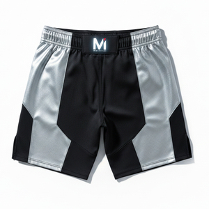 Personalized MMA Shorts Custom Logo Sublimated Fight Shorts High Performance BJJ Trunks for Martial Arts Academy Wholesale - Product Image 3