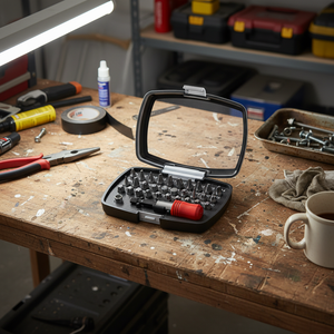 Juego de 32 Puntas de Atornillar de Grado Industrial y para Bricolaje de 1/4" x 25 mm con Acabado de Fosfato de Zinc, Disponible ODM OEM - Product Image 1