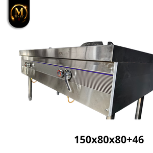 Estufa de gas doble de alta resistencia para wok chino, equipo de cocina comercial de acero inoxidable para restaurantes. - Product Image 5