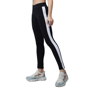 Custom Women's High Waisted Gymwear Activewear Leggings Rhinestone Technique Breathable Four-Way Stretch Fabric Eco-Friendly - Product Image 1