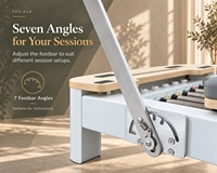 Vente en gros de Reformers de Pilates pliables OEM/ODM, équipement de Pilates en aluminium, Reformers pliants pour espaces d'entraînement adaptatifs
