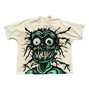 Camiseta de Hombre de Alta Calidad, 100% Algodón, Personalizada, Impresión DTG, Corte Regular, Cuello Redondo, Manga Corta, Estilo Hip Hop, Streetwear - Product Image 1