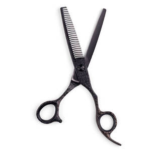 Kit de ciseaux de coiffure professionnels Rockstar Matte Black Triple Set, acier inoxydable de haute qualité, pour salon et barbier - Product Image 5