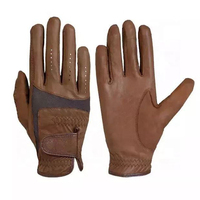 Guantes de Equitación de Cuero de Alta Calidad para Hombres, Mujeres y Niños, Precio al por Mayor, Servicio OEM, Guantes Personalizados para Carreras de Caballos