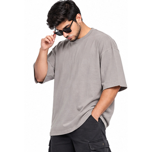 Camisetas Extra Grandes Personalizadas de Algodón Premium, Ropa Urbana para Hombre y Mujer, Fabricante OEM ODM, Venta al Por Mayor, Marca Privada - Product Image 5