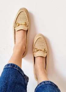 Handmade Raffia Loafers: Moroccan Women's <b>Flats</b> - Product Image 2