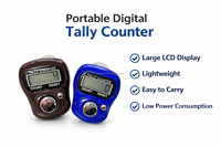 Compteur numérique 5 canaux pour équipement de fitness, affichage LCD 5 chiffres, alimentation USB, réinitialisable, plage de comptage 0-99999, en plastique, 0,2 kg