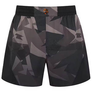 Shorts MMA BRAVE BROWNS de haute qualité, ajustement réglable, respirant, séchage rapide, tissu polyester/coton, parfait pour l'entraînement et les combats - Product Image 1