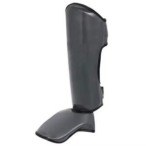 Espinilleras Ajustables de Cuero PU de Alta Calidad al por Mayor, Protección para Boxeo, Kickboxing, Ropa Deportiva, Muay Thai - Product Image 5