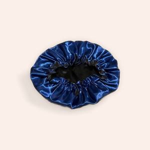 Bonnet de nuit en satin soyeux pour femme, double couche, doublé satin, avec logo personnalisé, vente en gros - Product Image 6