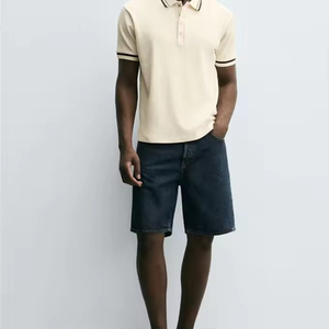 Nueva Llegada: Camiseta Polo Slim para Hombre, Manga Corta, Tejido de Piqué Suave, Camiseta Deportiva de Verano, Etiqueta Bordada Personalizada, Proveedor OEM - Product Image 3