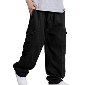 Pantalon cargo pour homme à marque privée, coupe décontractée, multi-poches, style streetwear, fabrication sur mesure, vente en gros, OEM, ODM - Product Image 1