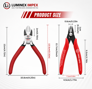 LUMINEX IMPEX LUB=113 <b>Long</b> <b>Nose</b> Stainless Steel Lightweight Smooth Work Jewelry Making Polishing Pliers - Product Image 2