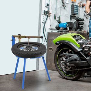 Supporto Portatile Regolabile per Cambio Pneumatici Moto 16-24 Pollici, Blu, Indispensabile Attrezzatura per Motociclisti, Nuovo - Product Image 2