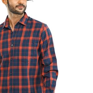 Anti Pilling atractivo servicio OEM bajo MOQ manga larga Premium algodón franela vestido camisa Casual moda personalizada - Product Image 2