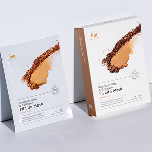 [i·1 illite Mask Pack] Beauty-mi Premium Illite & Collagen I'll Lite Sheet Mask Blanqueador para el rostro, para todo tipo de piel - Product Image 2
