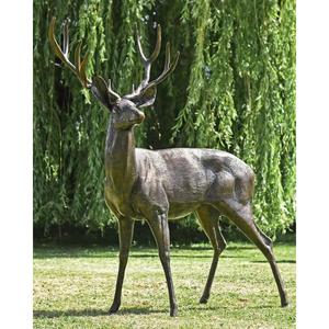 Decorative Handmade Large Size Bronze Reindeer Statue For <b>Christmas</b> Decoration Farm & Garden Supplier - Product Image 5