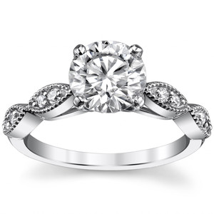 Anillo de Compromiso y Matrimonio de Diamante Natural de 18k/22k/24k, con Corte Festoneado, Diamante Cultivado en Laboratorio, Certificado IGI, para Mujer - Product Image 2
