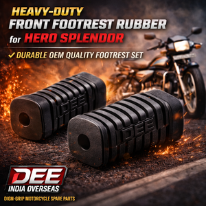 Heavy-Duty Front Footrest Rubber for Hero Splendor | Durable OEM Quality Footrest Set | DEE INDIA OVERSEAS High-<b>Grip</b> - Product Image 3